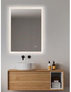 badeværelsesspejl vægspejl spejl lys belysning badeværelse vask håndvask led