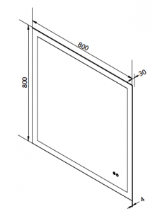 badeværelsesspejl vægspejl spejl lys belysning badeværelse vask håndvask led 2