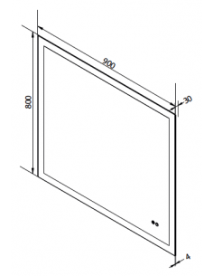 badeværelsesspejl vægspejl spejl lys belysning badeværelse vask håndvask led 2