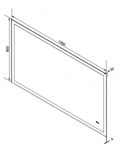 badeværelsesspejl vægspejl spejl lys belysning badeværelse vask håndvask led 2