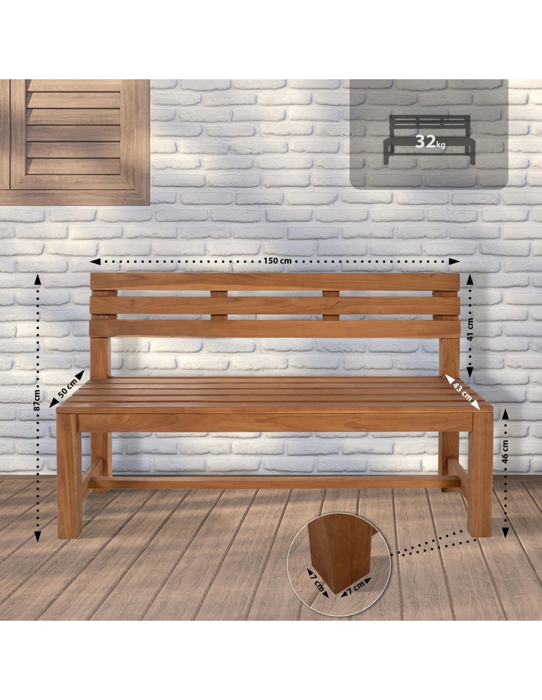 havebænk træ teak teaktræ havemøbler bænk haven havebænk træ teak teaktræ havemøbler bænk haven