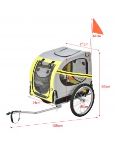 cykelanhænger cykeltrailer hund 2