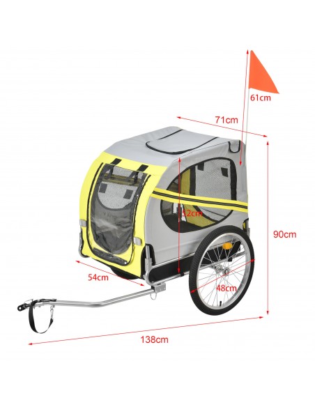 cykelanhænger cykeltrailer hund
