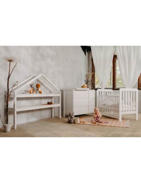 puslekommode puslebord pusleplads børn børneværelse indretning hvid moderne design
