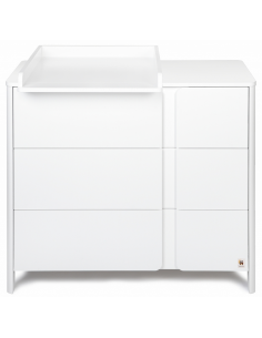 puslekommode puslebord pusleplads børn børneværelse indretning hvid moderne design