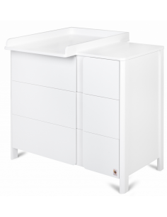 puslekommode puslebord pusleplads børn børneværelse indretning hvid moderne design 2