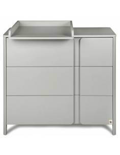 puslekommode puslebord pusleplads børn børneværelse indretning grå moderne design