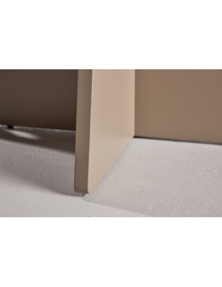 rundt spisebord 110 beige marmor 4 personer stole