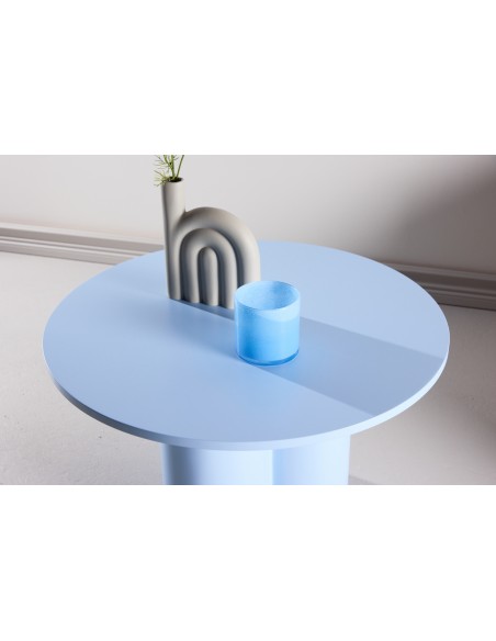 rundt sofabord blå 80 moderne design