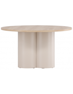 rundt sofabord beige 80 moderne design 2