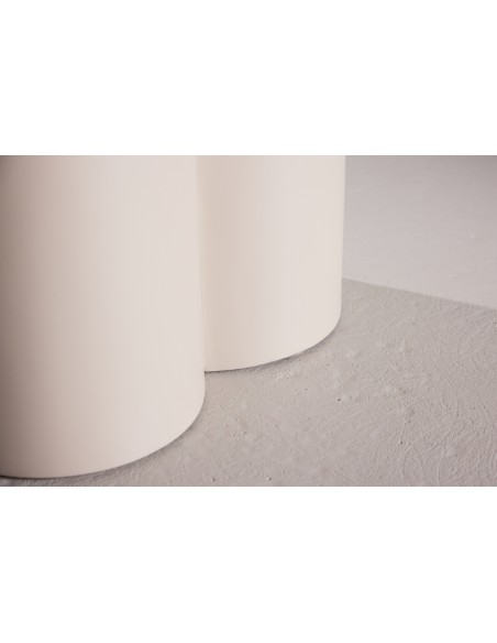 rundt sofabord beige 80 moderne design