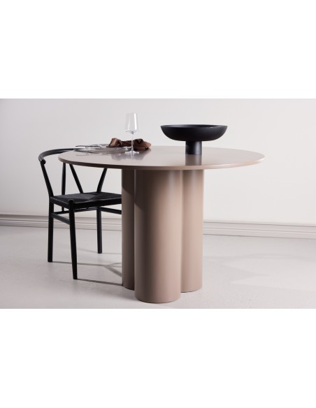 Rundt spisebord 110 brun moderne design nordisk skandinavisk