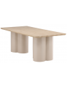 Oli spisebord i mdf og finér H75 x B210 x D100 cm - Beige/Whitewash