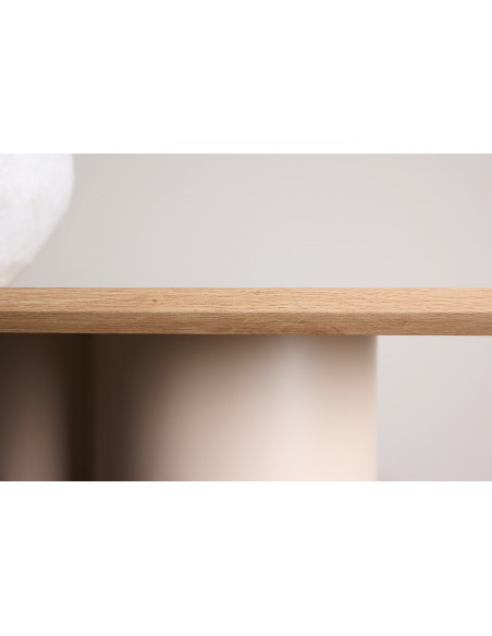 Stort spisebord i moderne design beige natur eg egetræ træ