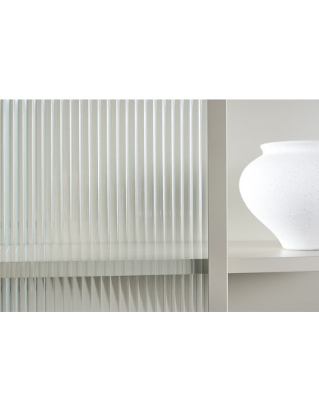 vitrineskab vitrine beige moderne design stuemøbler opbevaring køkken