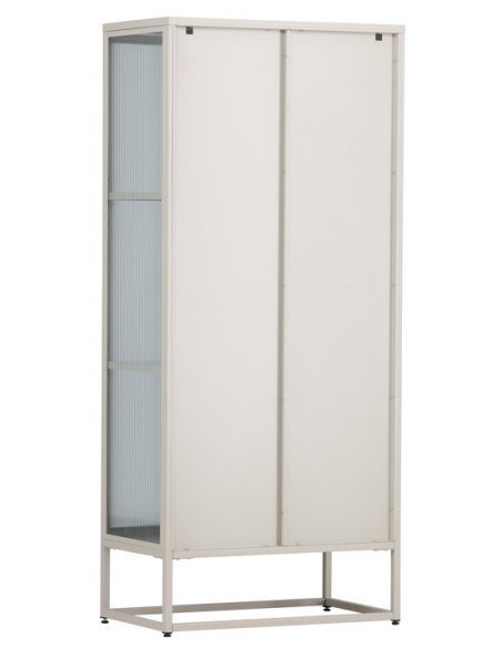 vitrineskab vitrine beige moderne design stuemøbler opbevaring køkken