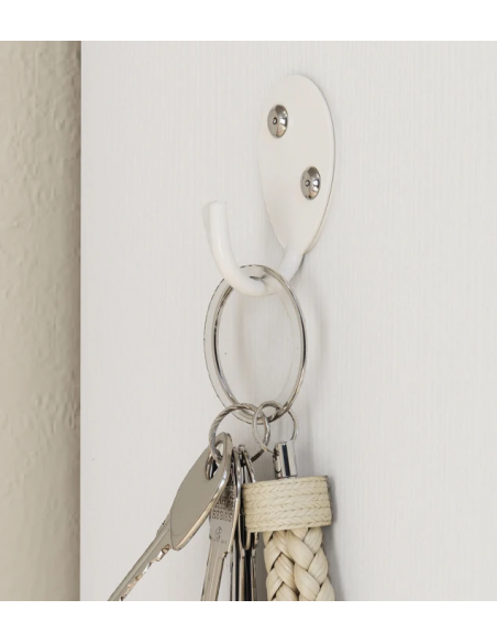 Garderobe skoskab træ billigt entre hvid