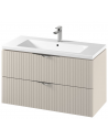 TIRSO Komplet badmiljø i MDF og keramik B100 cm - Cashmere