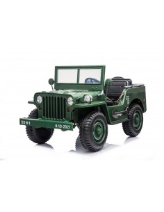 elbil bil elektrisk børn udendørs legetøj udeleg indendørs jeep army militær