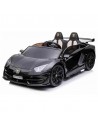 Elektrisk Lamborghini Aventador til 2 børn 4x12V i metal og kunststof H53,5 x L135 x B80 cm - Sort