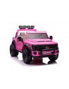 Elektrisk Ford Super Duty F450 til 2 børn 4x24V i metal og kunststof H75 x L128 x B82 cm - Pink