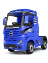 Elektrisk Mercedes Actros lastbil til børn 4x12V i metal og kunststof H102 x L126 x B68 cm - Sort/Blå