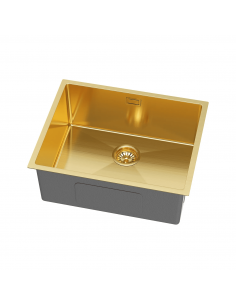 køkkenvask guld vask underlimet nedsænket bordplade køkken stål stålvask 2