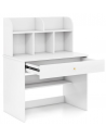 Skrivebord til børn i MDF og møbelplade H102 x B80 x D48 cm - Hvid