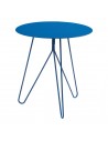Sidebord i metal H45 x Ø43 cm - Blå