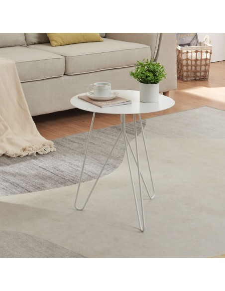 sofabord sidebord stuemøbler moderne design hvid