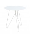 Sidebord i metal H45 x Ø43 cm - Hvid
