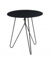 Sidebord i metal H45 x Ø43 cm - Sort