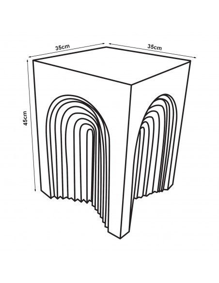 sofabord sidebord stuemøbler moderne design sort