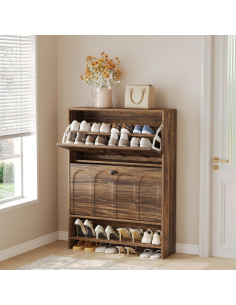 Skoskab gulv træ brun garderobe entre 2