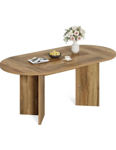 ovalt spisebord indretning billigt 160