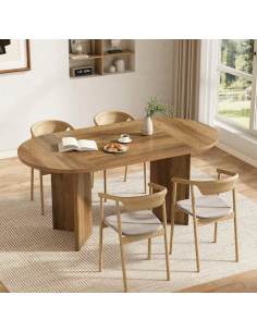 ovalt spisebord indretning billigt 160 2