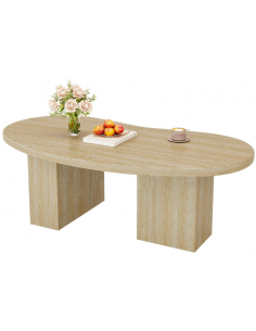 organisk sofabord træ moderne design indretning