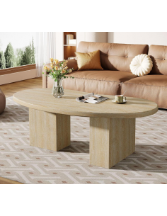 organisk sofabord træ moderne design indretning 2