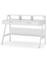 Skrivebord i metal og møbelplade 120 x 60 cm - Hvid