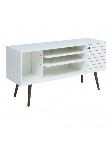 tvbord træ moderne design skydelåger opbevaring stuemøbler
