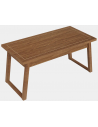 Skrivebord i fyrretræ og MDF 140 x 70 cm - Brun