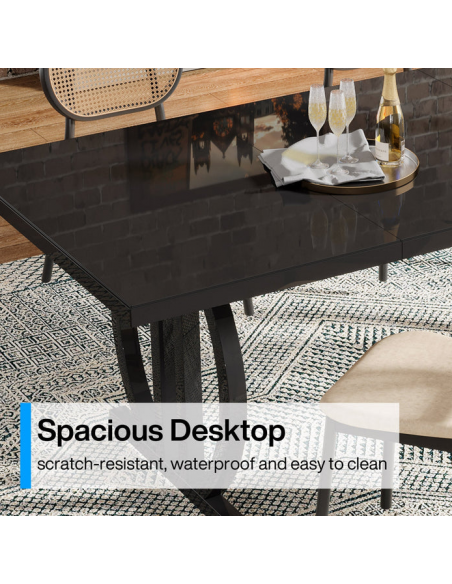 spisebord skrivebord indretning billigt 160 sort