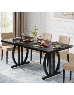 spisebord skrivebord indretning billigt 160 sort 2