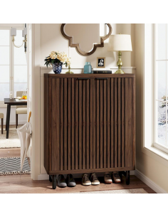 Skoskab gulv træ sort garderobe entre