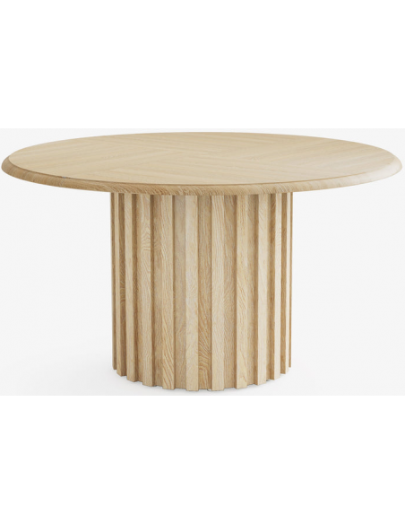 rundt spisebord indretning 120 moderne design træ eg