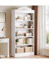 Bogreol i MDF H190 x B80 x D30 cm - Antik hvid