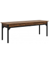 Skrivebord i metal og møbelplade 200 x 60 cm - Sort/Brun