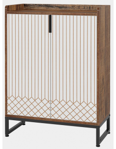 Skoskab gulv træ hvid garderobe entre 2