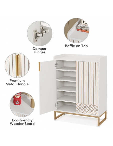 Skoskab gulv træ sort garderobe entre