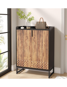 Skoskab gulv træ sort garderobe entre